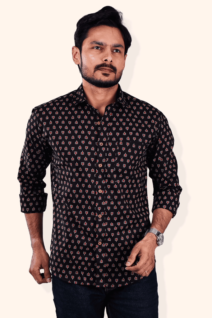 Full Sleeve Jaipuri Printed Shirt for men