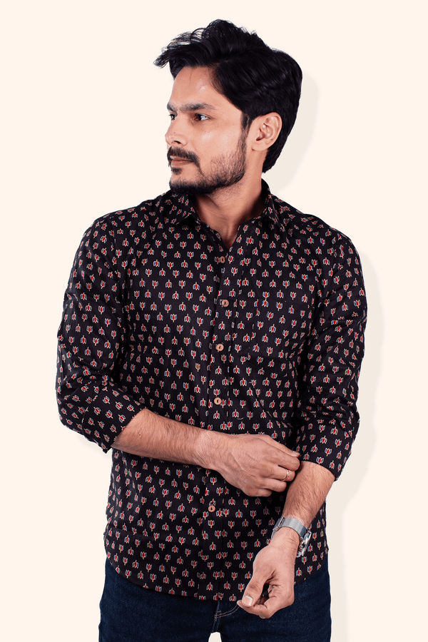 Full Sleeve Jaipuri Printed Shirt for men